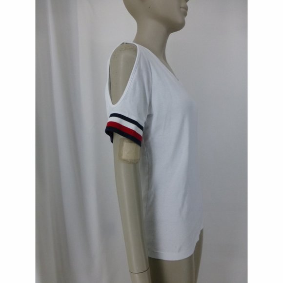 Tommy Hilfiger Cold Shoulder T-Shirt - Picture 3 of 11